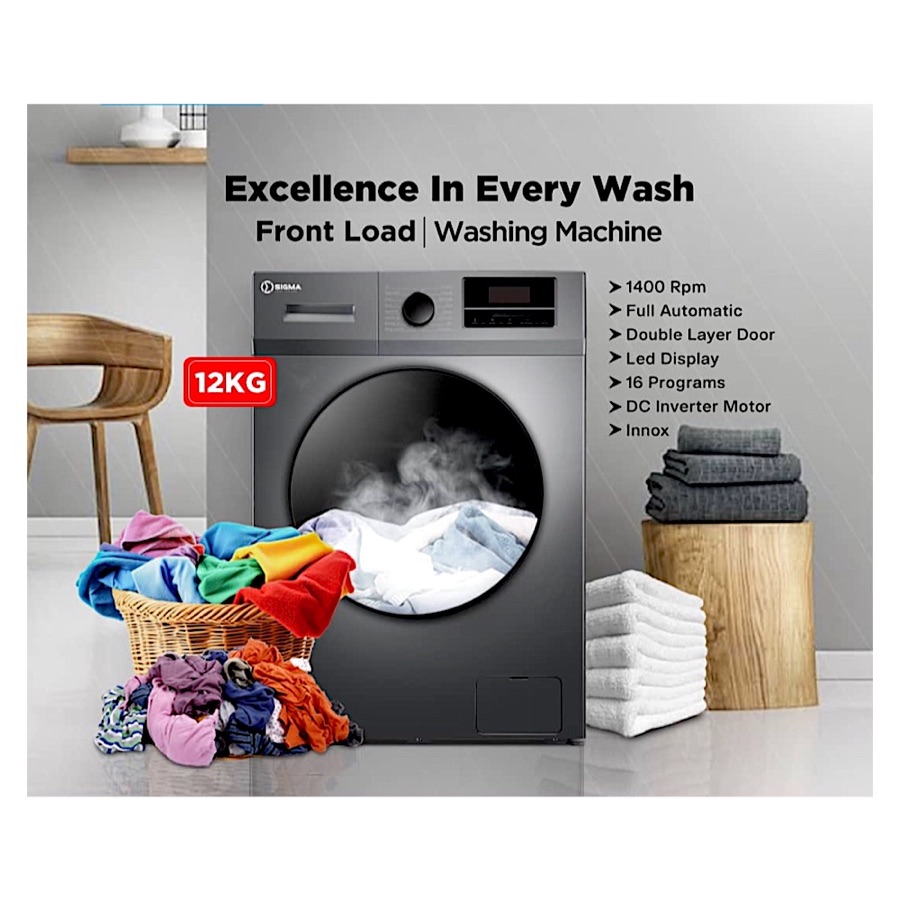 Sigma 12kg Front Load Washing Machine