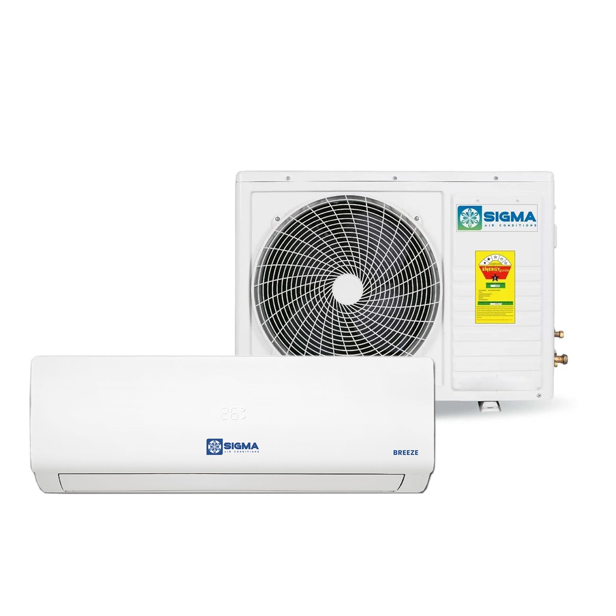SIGMA 1.5Hp R410 SPLIT AIR CONDITIONER BREEZE-HY12SB